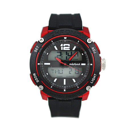Reloj Mistral Deportivo Silicona Negro 0