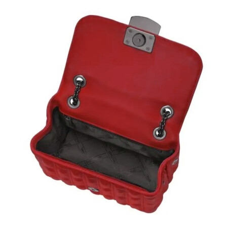 Longchamp -Cartera de cuero con solapa, Brioche Rojo