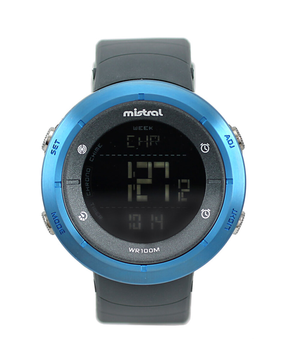 Reloj Mistral Deportivo Silicona Negro 