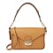 Longchamp -Cartera de cuero con solapa, Mademoiselle Mostaza