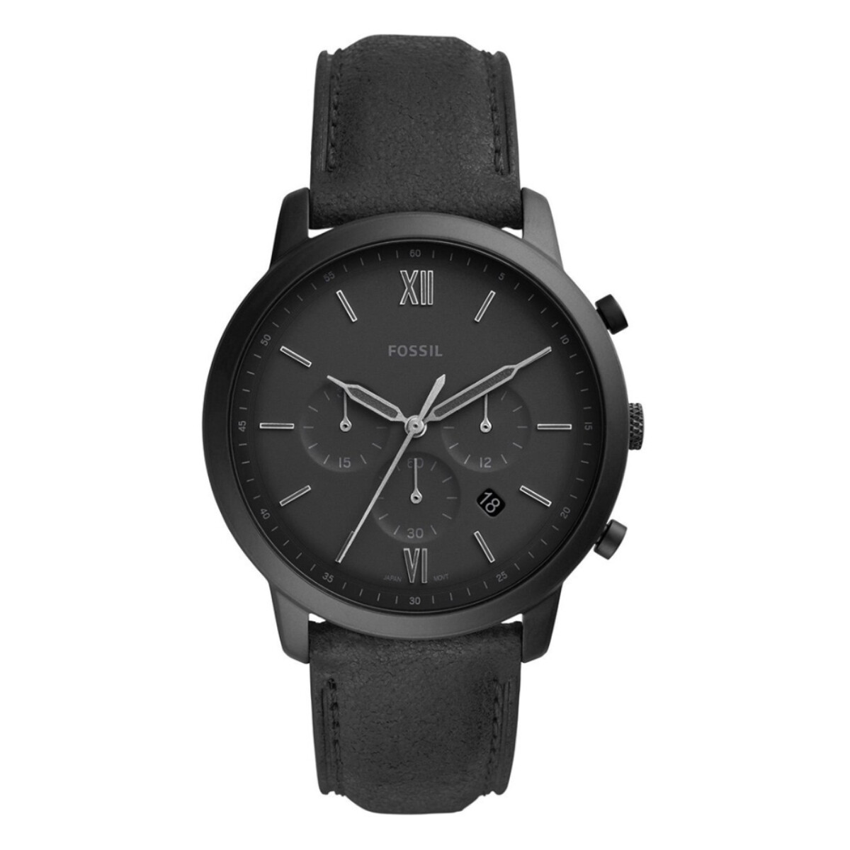 Reloj Fossil Fashion Cuero Negro 