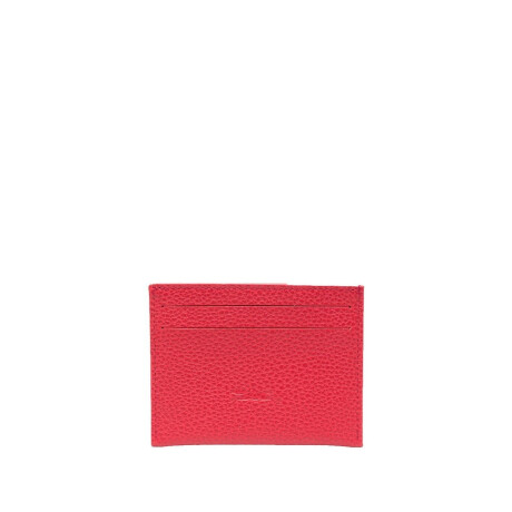 Longchamp -Tarjetero de cuero, Le Foulonné Rojo