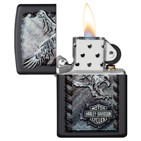 Encendedor Zippo Negro C/Diseño 0