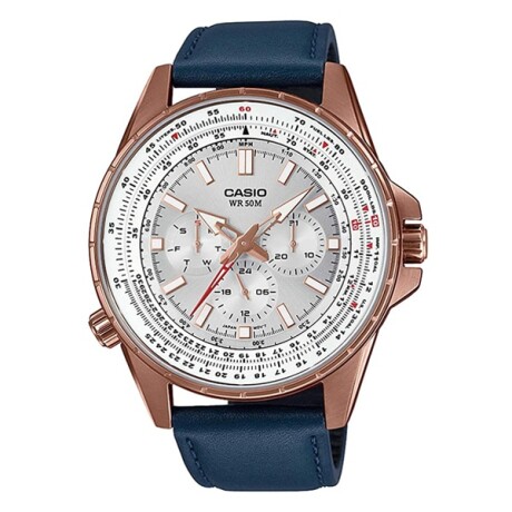 Reloj Casio Clásico De Cuero Marrón 0