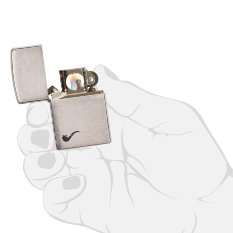 Encendedor Zippo Plata Pipa 0