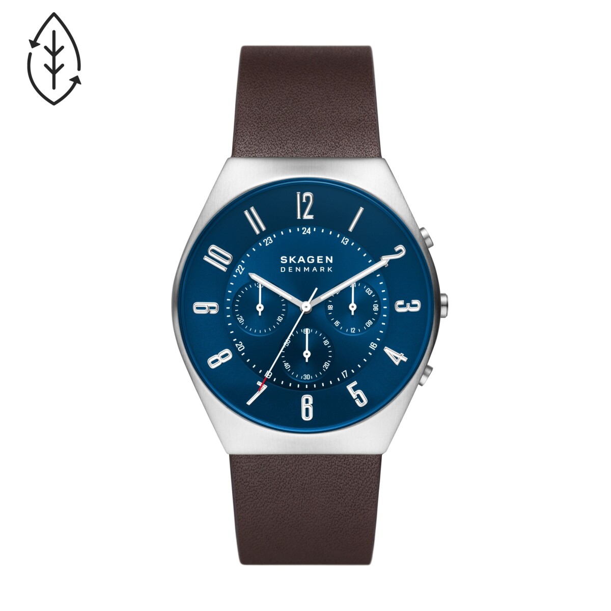 Reloj Skagen Clasico Cuero Marron 