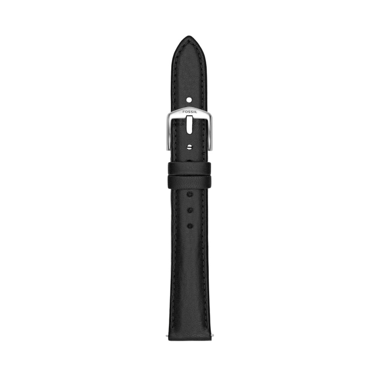 Correa Fossil Cuero Negro 16MM 