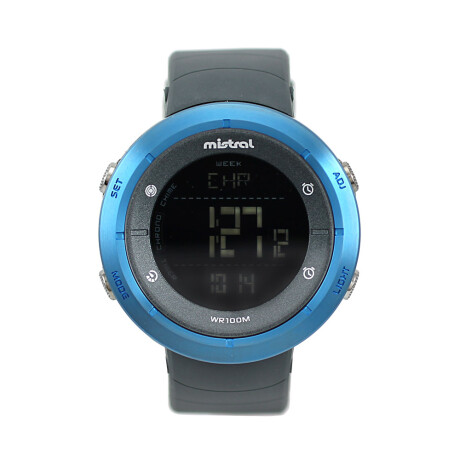 Reloj Mistral Deportivo Silicona Negro 0