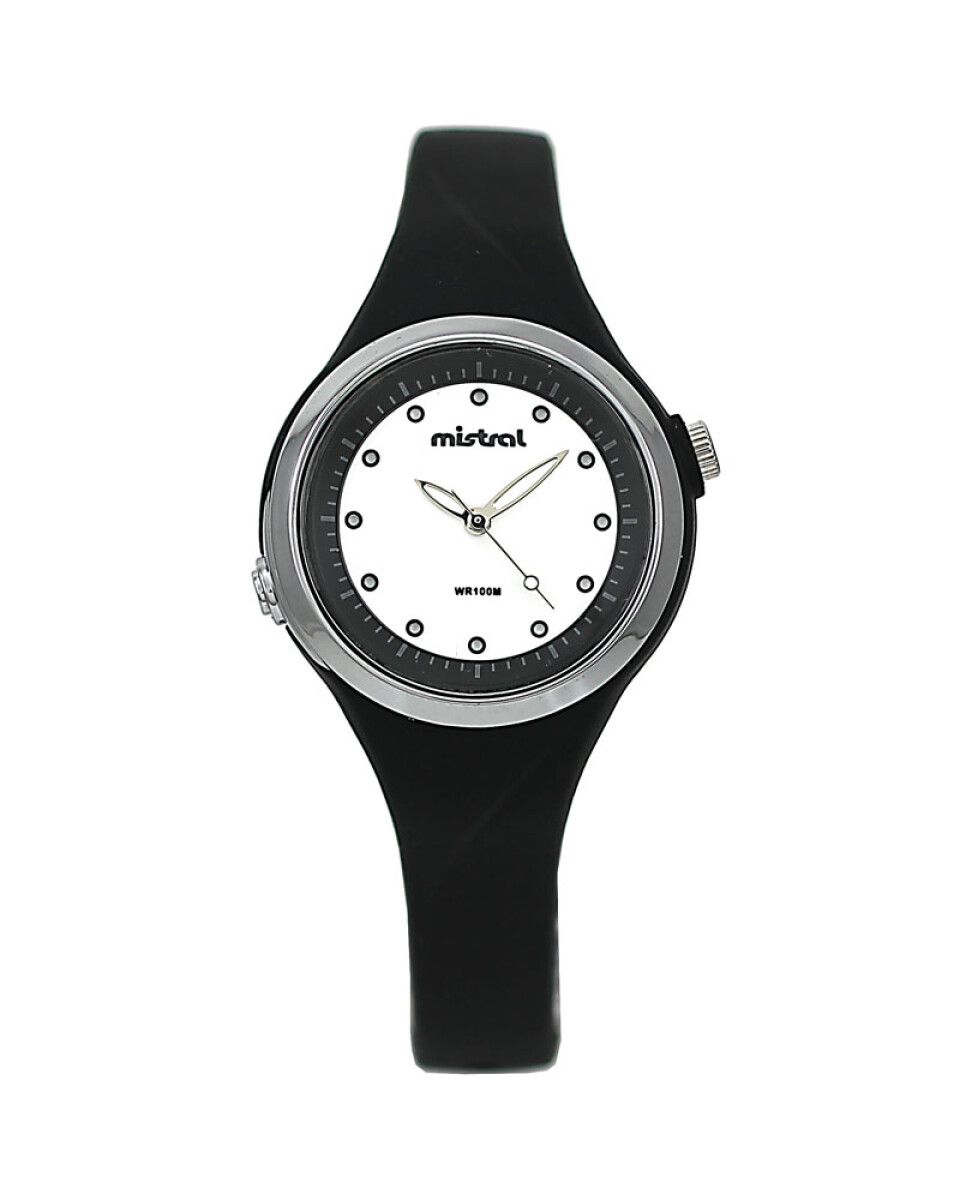 Reloj Mistral Fashion Silicona Negro 