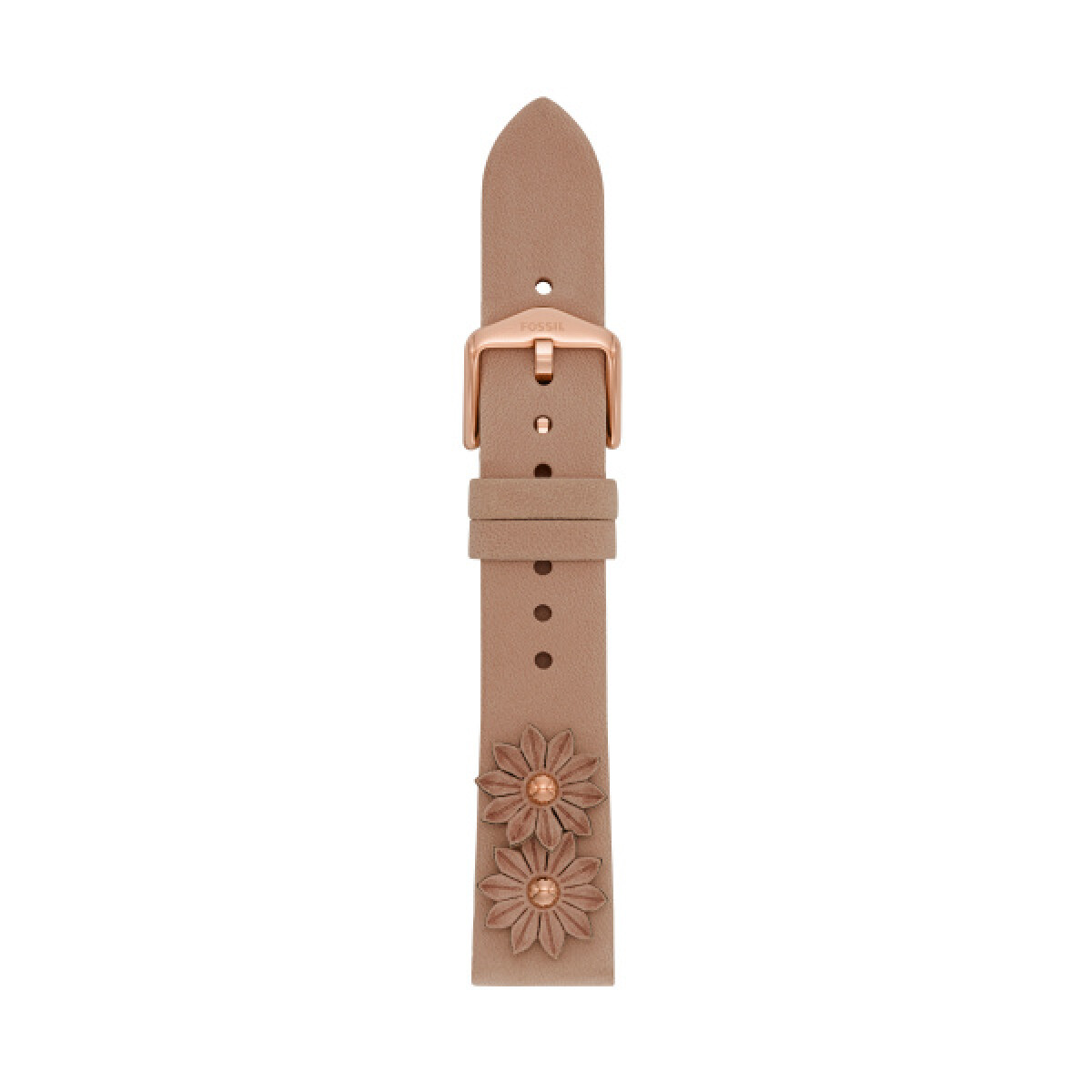 Correa Fossil Cuero Marron 18MM 