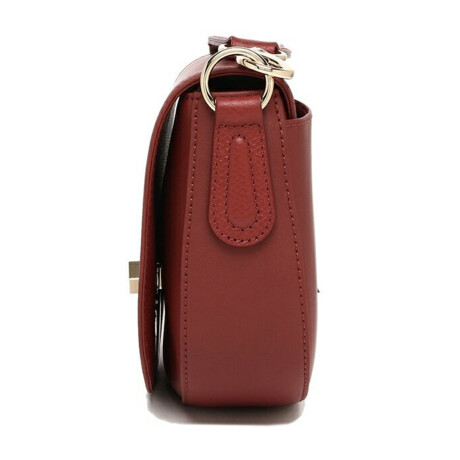 Longchamp -Cartera de cuero con solapa, Cavalcade Terracota