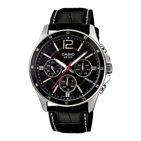 Reloj Casio Chapado En Iones Clasico Negro 0