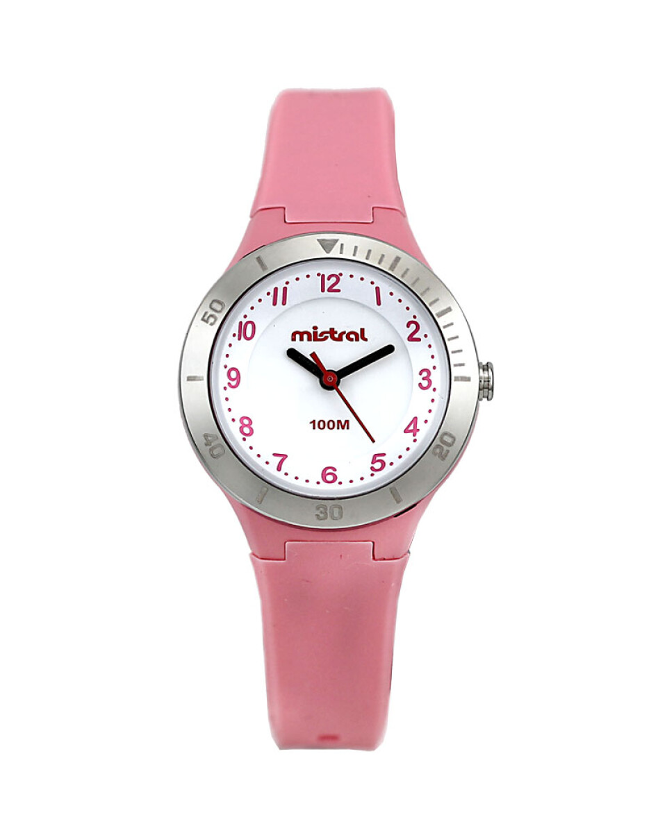 Reloj Mistral Deportivo Silicona Rosa 