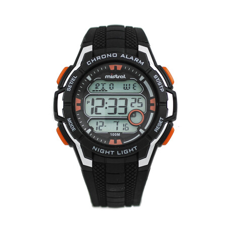 Reloj Mistral Deportivo Silicona Negro 0