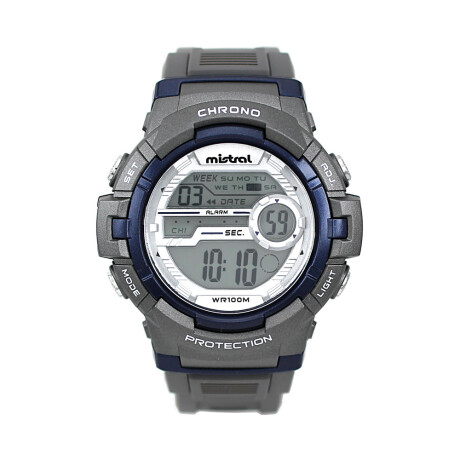 Reloj Mistral Deportivo Silicona Gris 0