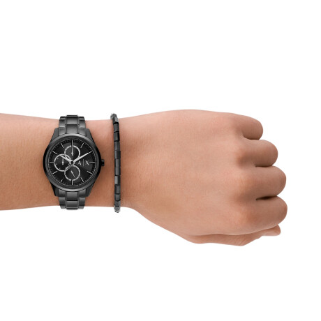Reloj Armani Exchange Clásico Acero Inoxidable Negro 0