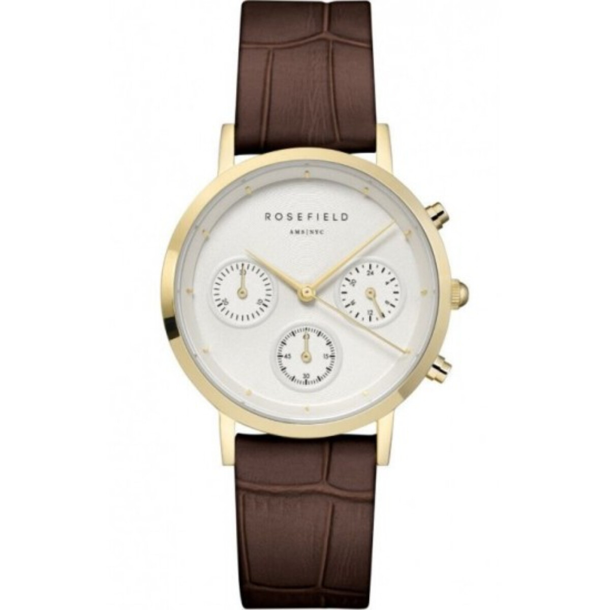 Reloj Rosefield Fashion Cuero Marron 