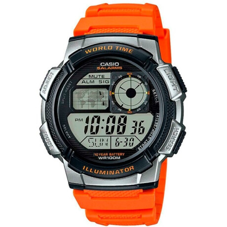 Reloj Casio Resina Clasico Naranja 0