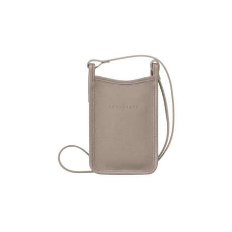Longchamp -Cartera de cuero, Le foulonné Gris