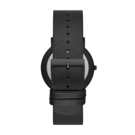 RELOJ SKAGEN FASHION ACERO CUERO NEGRO 0