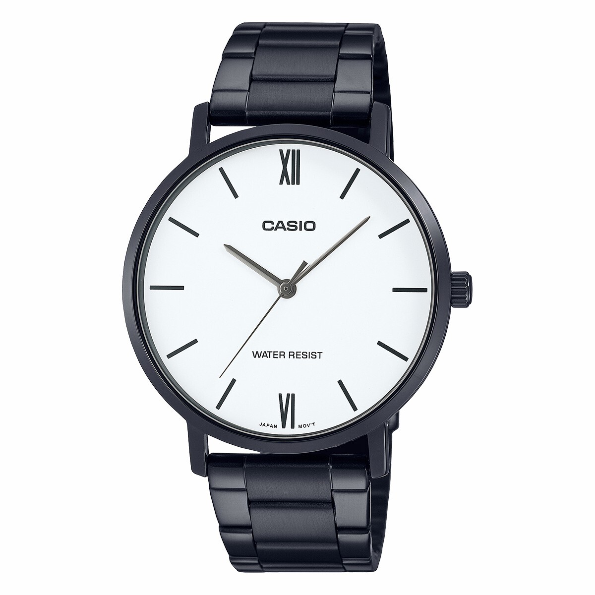 Reloj Casio Clásico De Acero Inoxidable Negro 