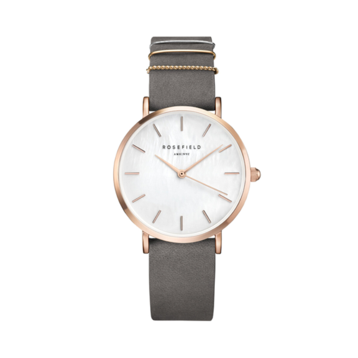 Reloj Rosefield Fashion Cuero Gris 