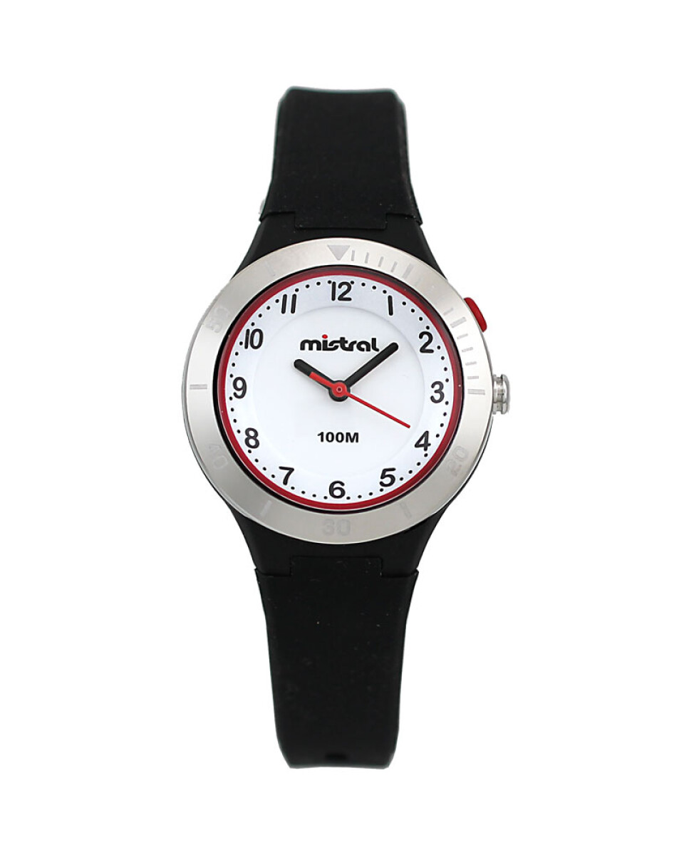 Reloj Mistral Deportivo Silicona Negro 